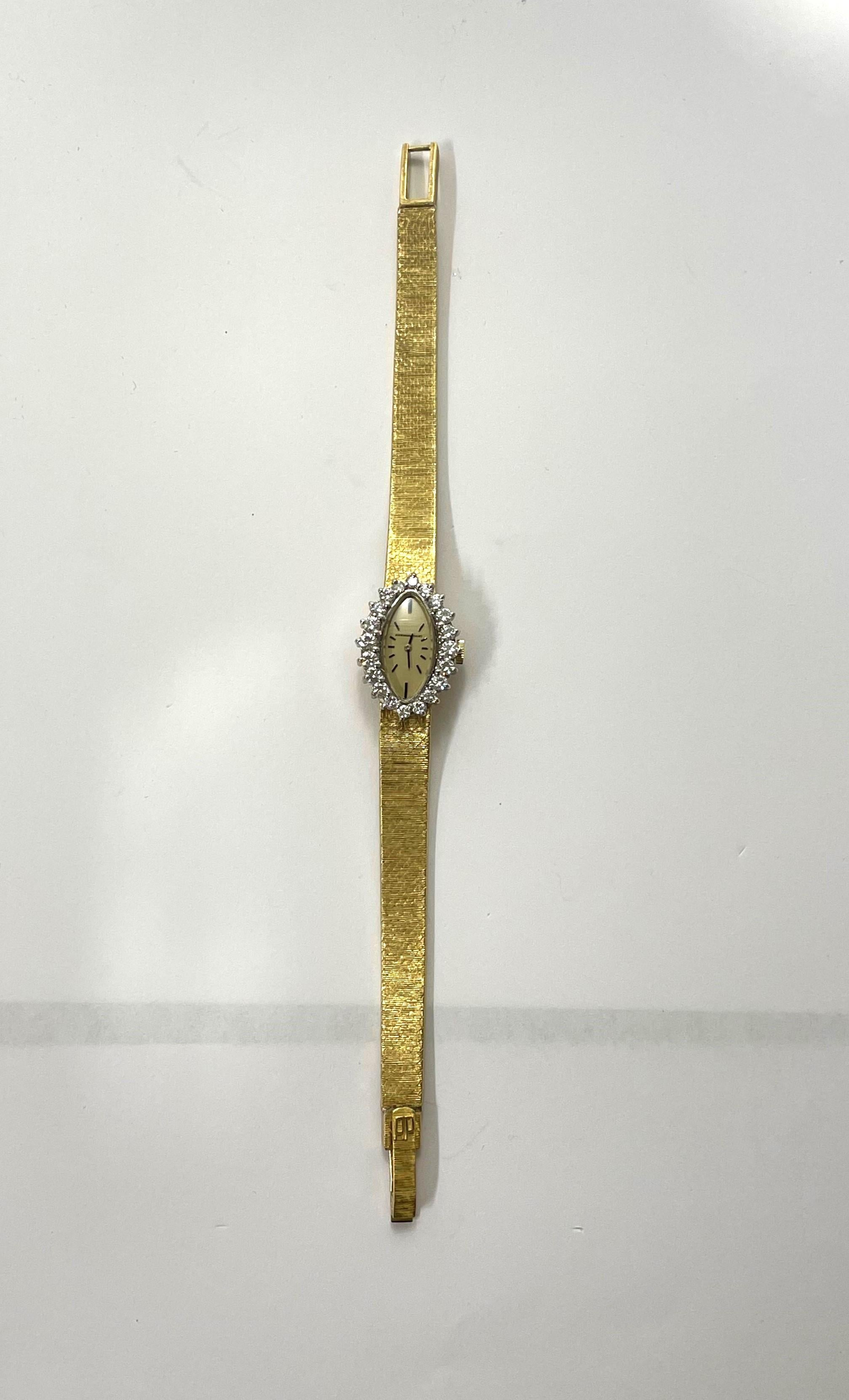 Taille ronde Montre Audemars Piguet 18KY avec diamants en vente