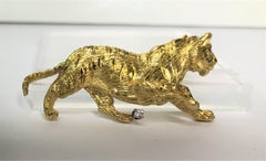 18KY "Bengal Tiger" Brooch