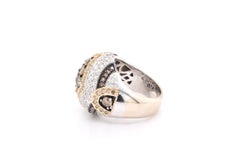 18ky Diamond Dome Ring