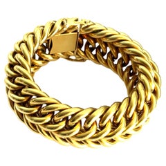 18KY French 1950s Gold Bracelet