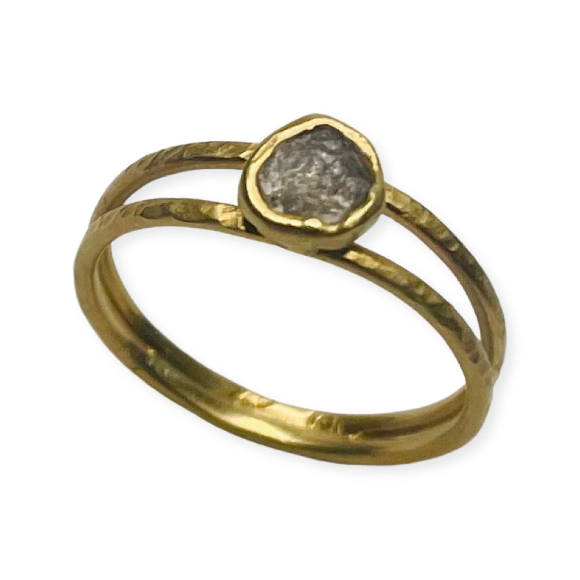 Montana Saphir-Kristall-Ring aus 18KY Gold (Zeitgenössisch) im Angebot