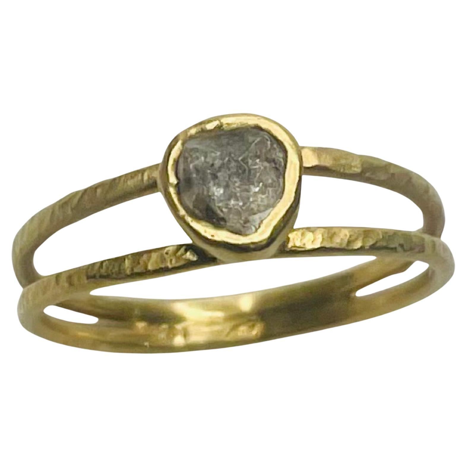 Montana Saphir-Kristall-Ring aus 18KY Gold im Angebot