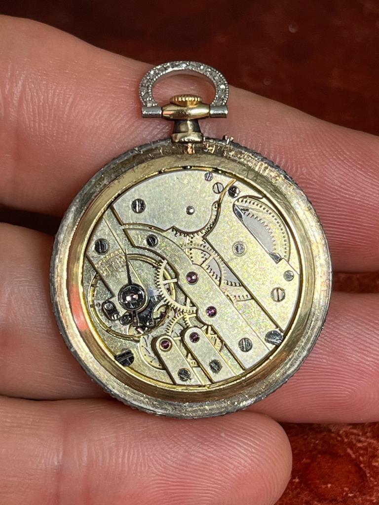 18KY & Platinum Cartier Belle Epoque Watch C 1907 In Excellent Condition In New York, NY