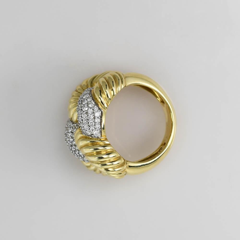18KYG David Yurman Belmont Curb Link Ring, 14.7gr In Excellent Condition For Sale In Laguna Beach, CA