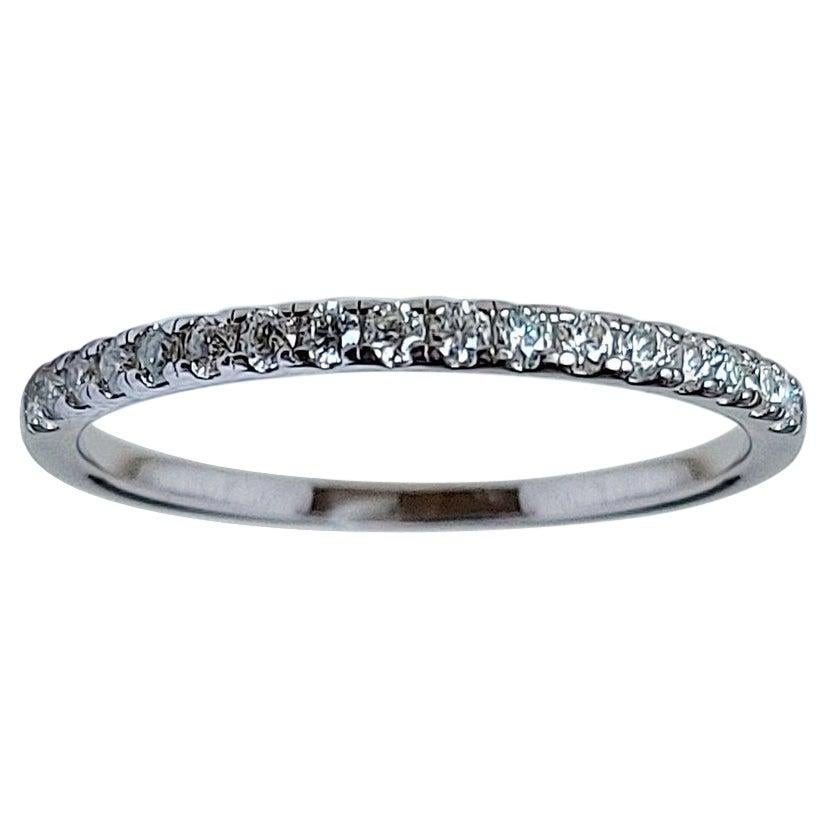 1.8mm Wide Moissanite Half Eternity Ring Moissanite Ring 925 Sterling Silver .