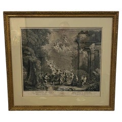 18t Century Engraving "The Triumph De Ceres"