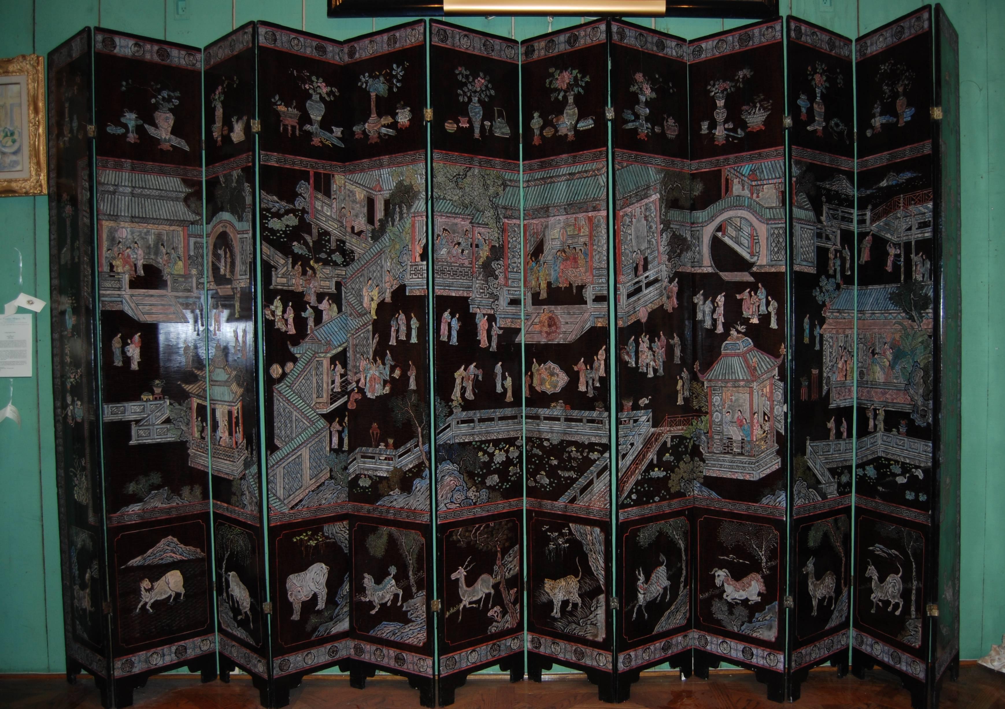 chinese screen wall hanging