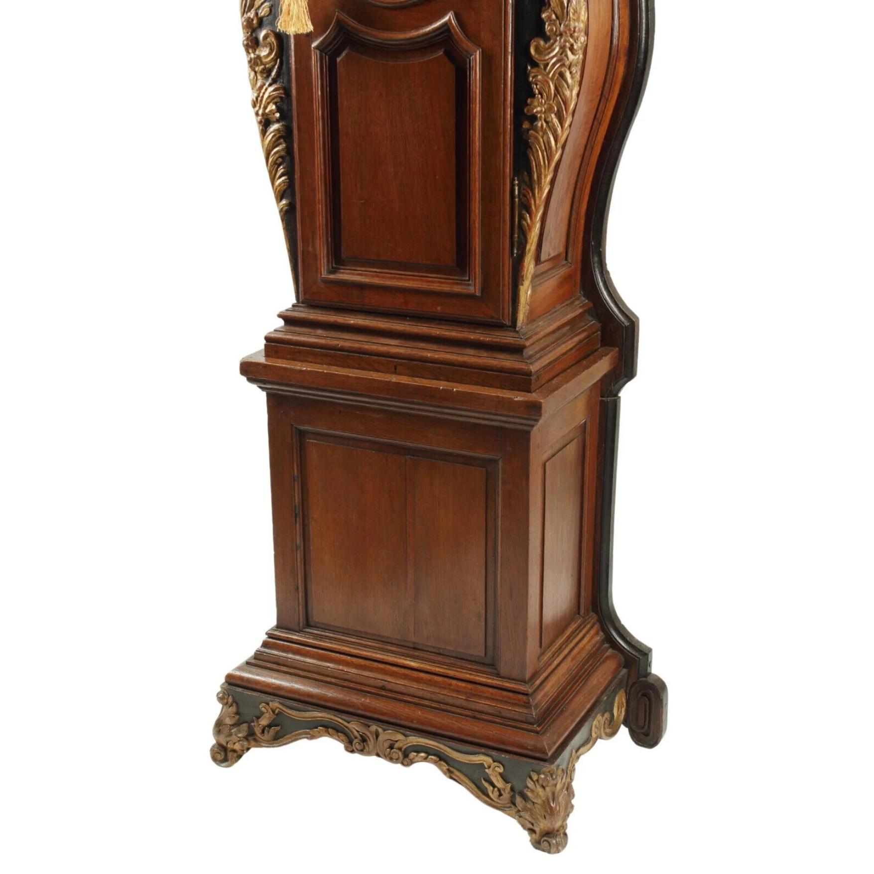 19th Century 18th / 19th C! Antique  French Provincial Style, Carved, 125 H, Longcase Clock! For Sale