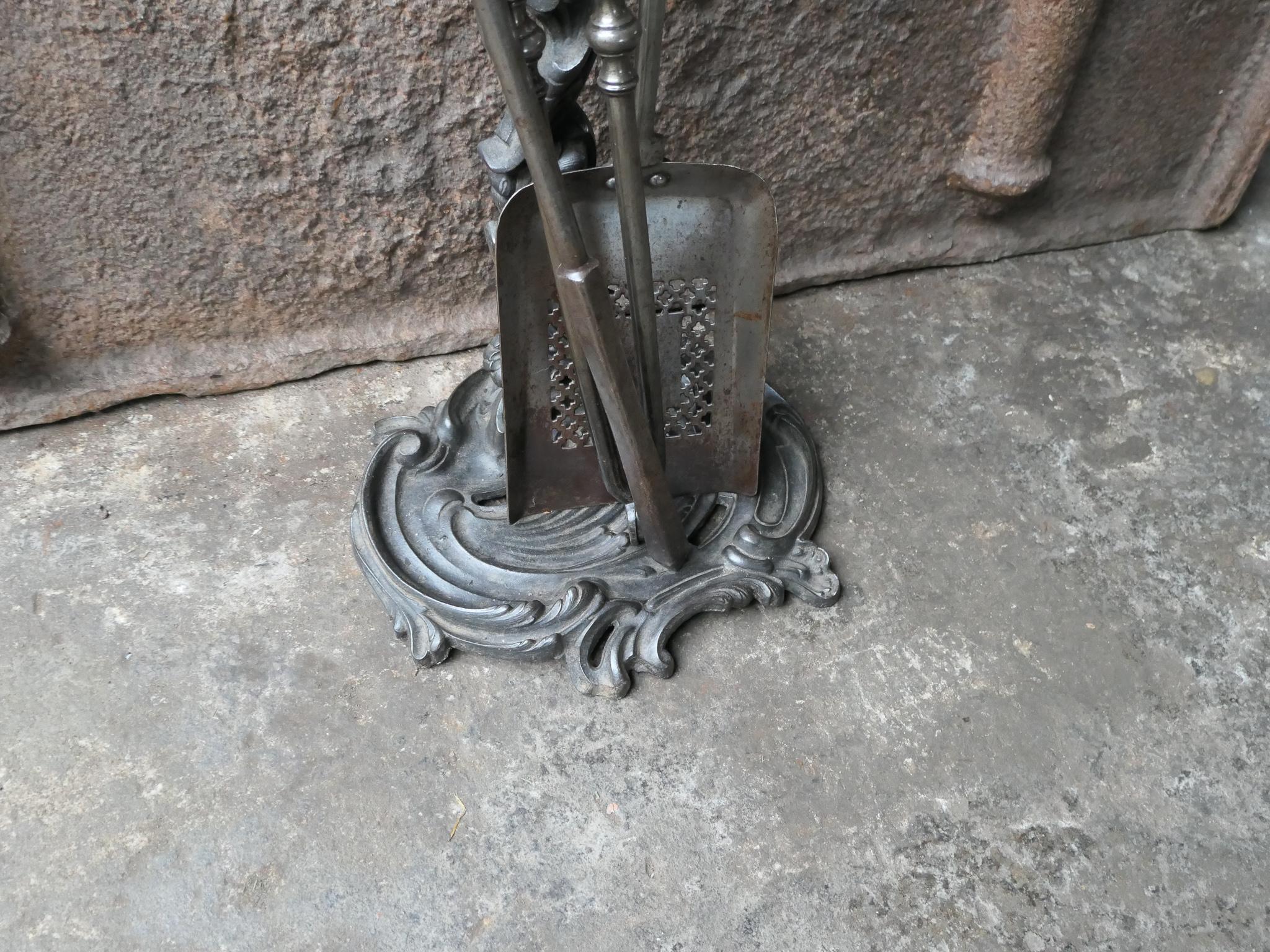 19th Century 18th - 19th C. English Georgian Period Fireplace Tools For Sale