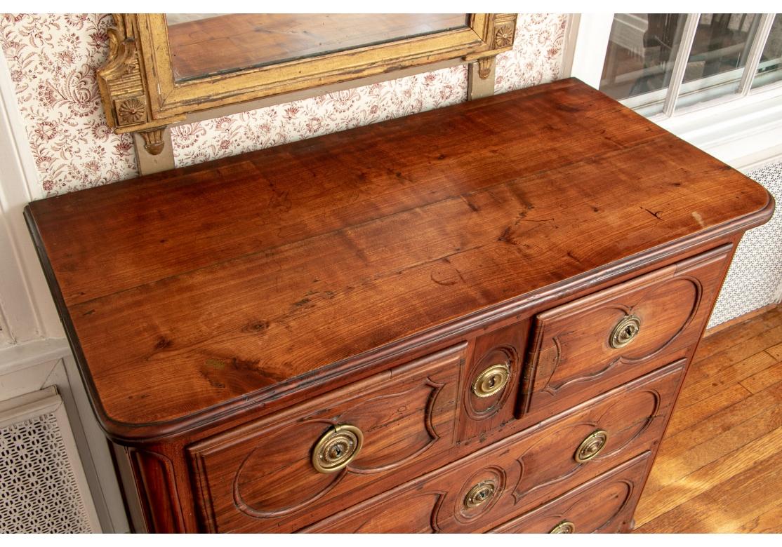 18th/19th Century French Country Cherry Commode In Good Condition For Sale In Bridgeport, CT