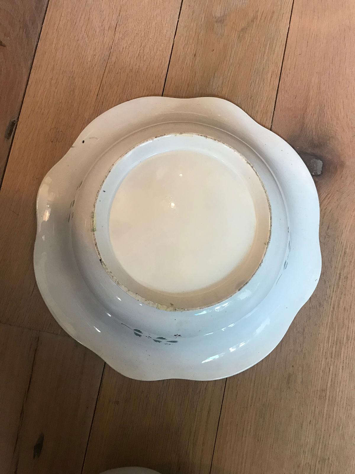 18th-19th Century American Sprigware Porcelain Bowl For Sale 6