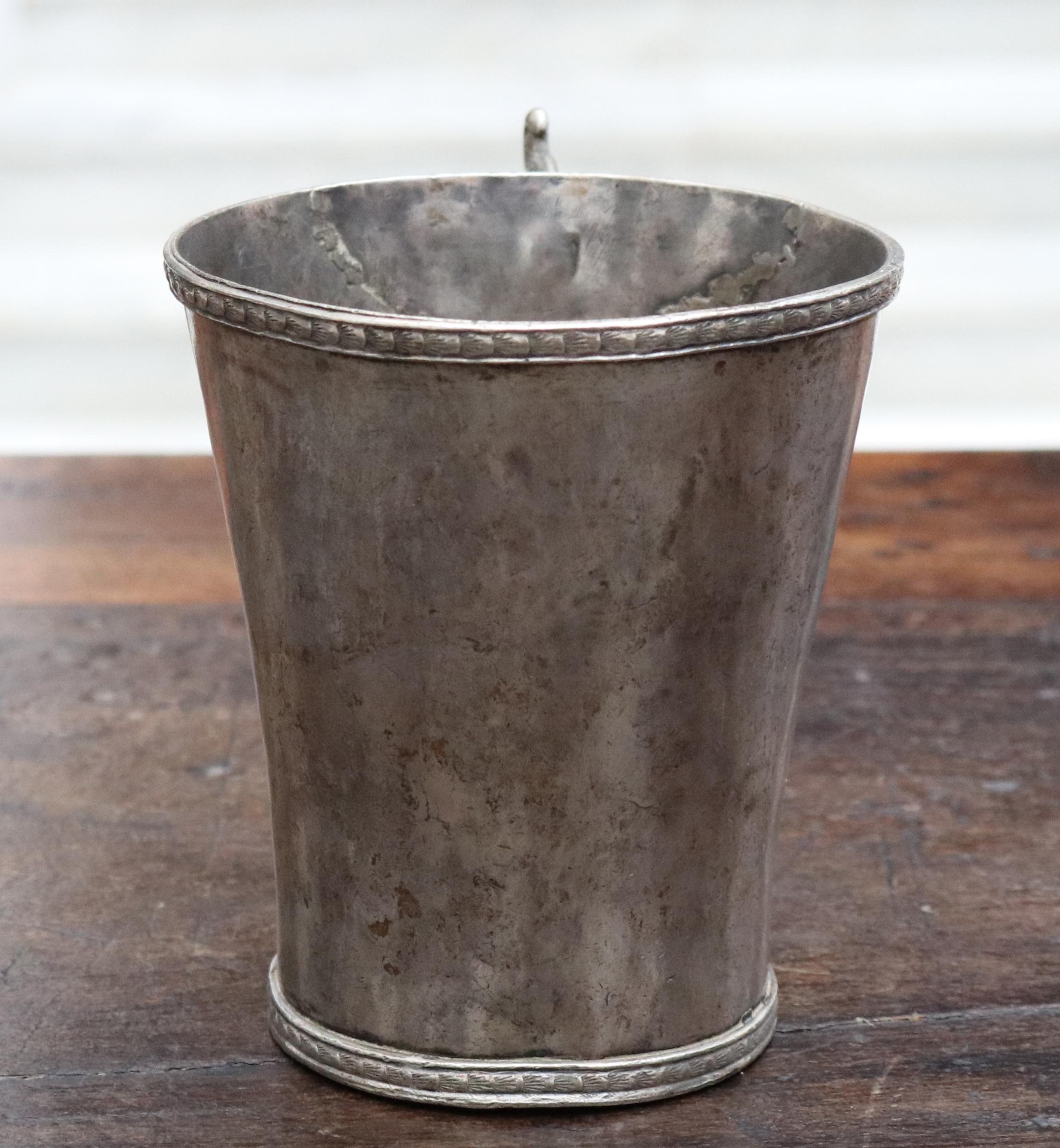 18th-19th Century Bolivian Silver Cup with Handle 2