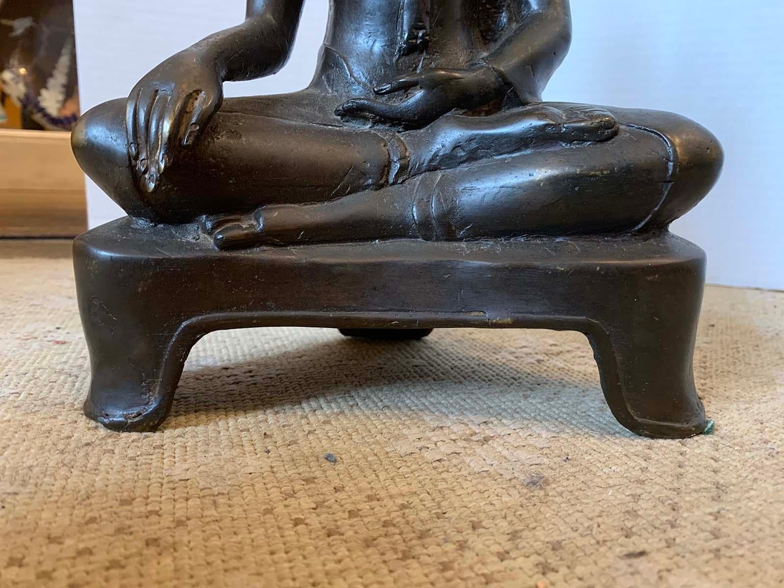 18th-19th Century Buddha in Lotus Position For Sale 6