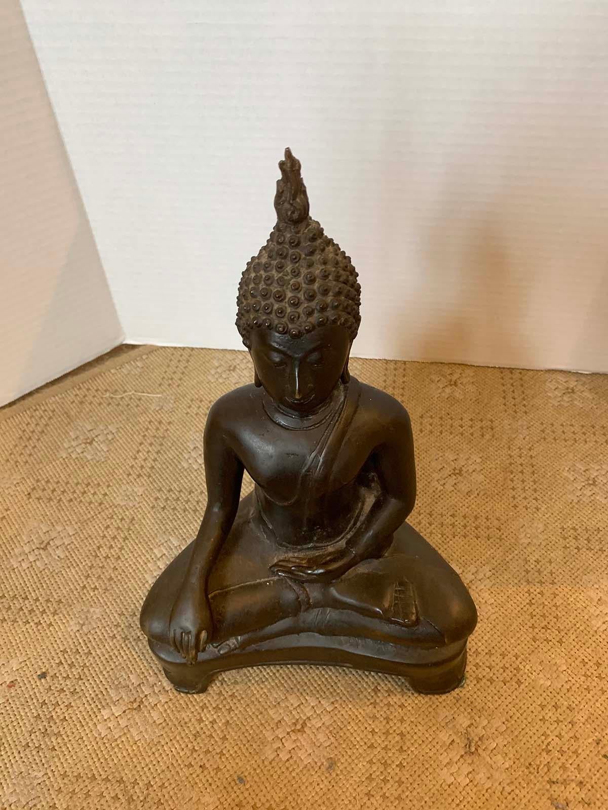 18th-19th Century Buddha in Lotus Position For Sale 11