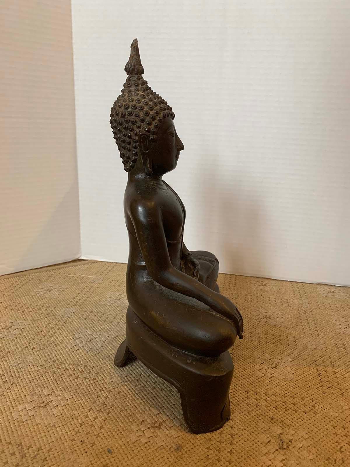 18th Century 18th-19th Century Buddha in Lotus Position For Sale