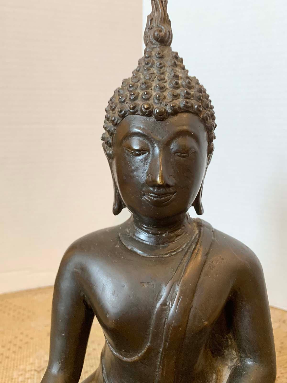 18th-19th Century Buddha in Lotus Position For Sale 3