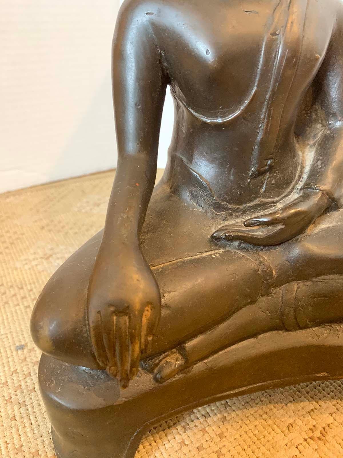 18th-19th Century Buddha in Lotus Position For Sale 4