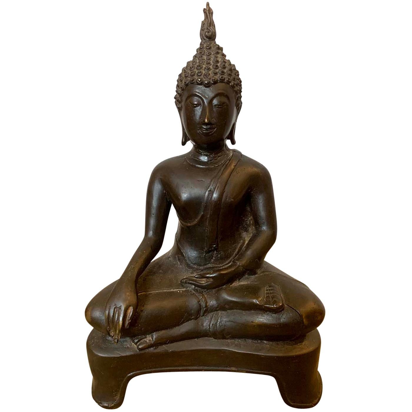 18th-19th Century Buddha in Lotus Position For Sale