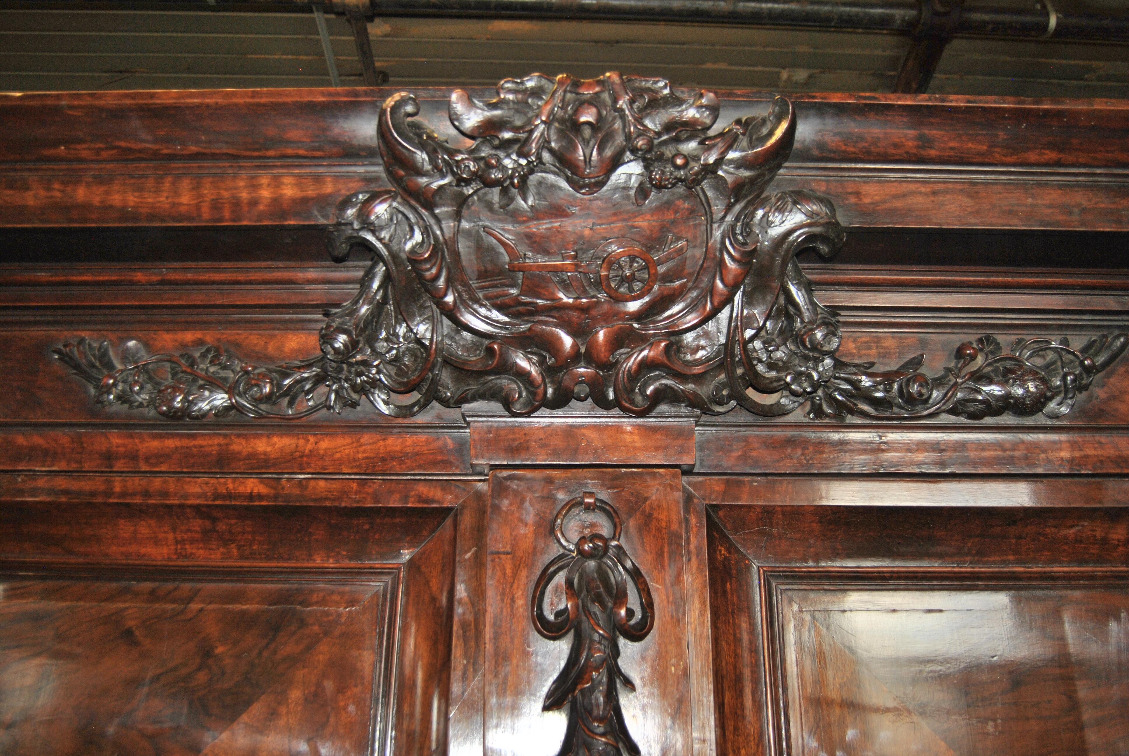 18th-19th Century Carved French Country Armoire 3