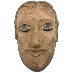 18th-19th Century Carved Slave's Mask Depicting of His/Her Master