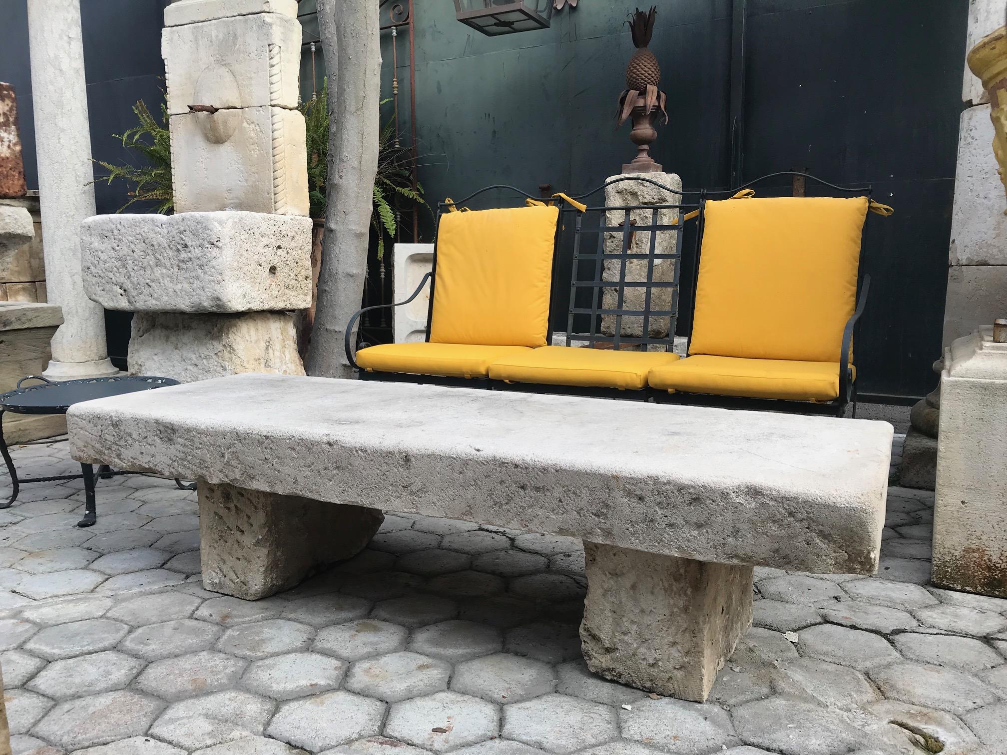 outdoor stone coffee table