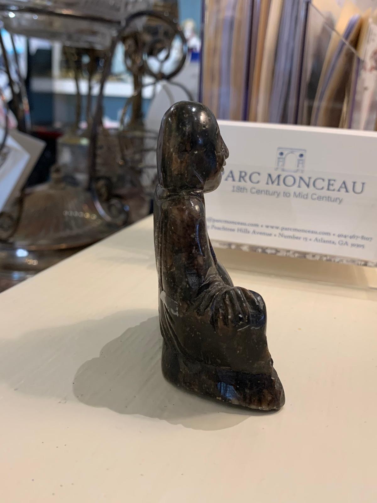 18th-19th Century Carved Stone Buddha For Sale 5