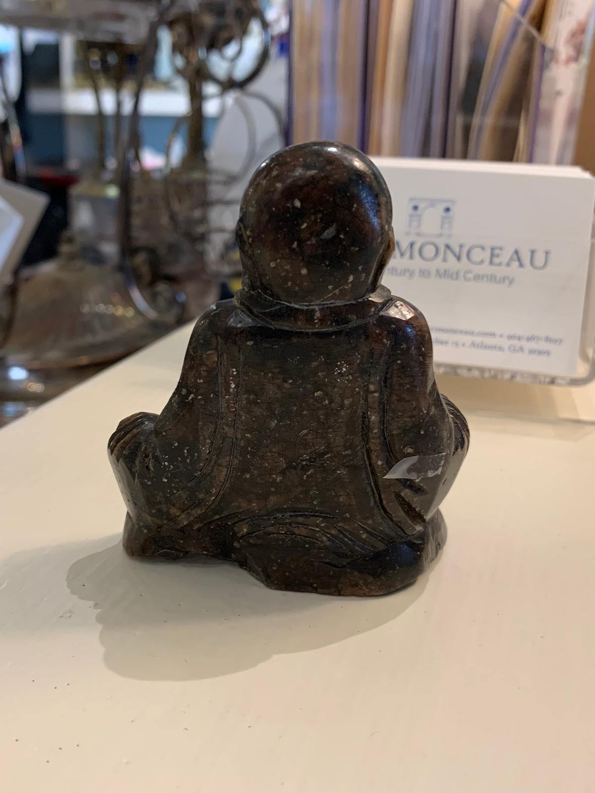 18th Century 18th-19th Century Carved Stone Buddha For Sale