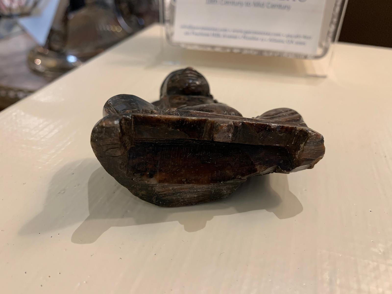18th-19th Century Carved Stone Buddha For Sale 1