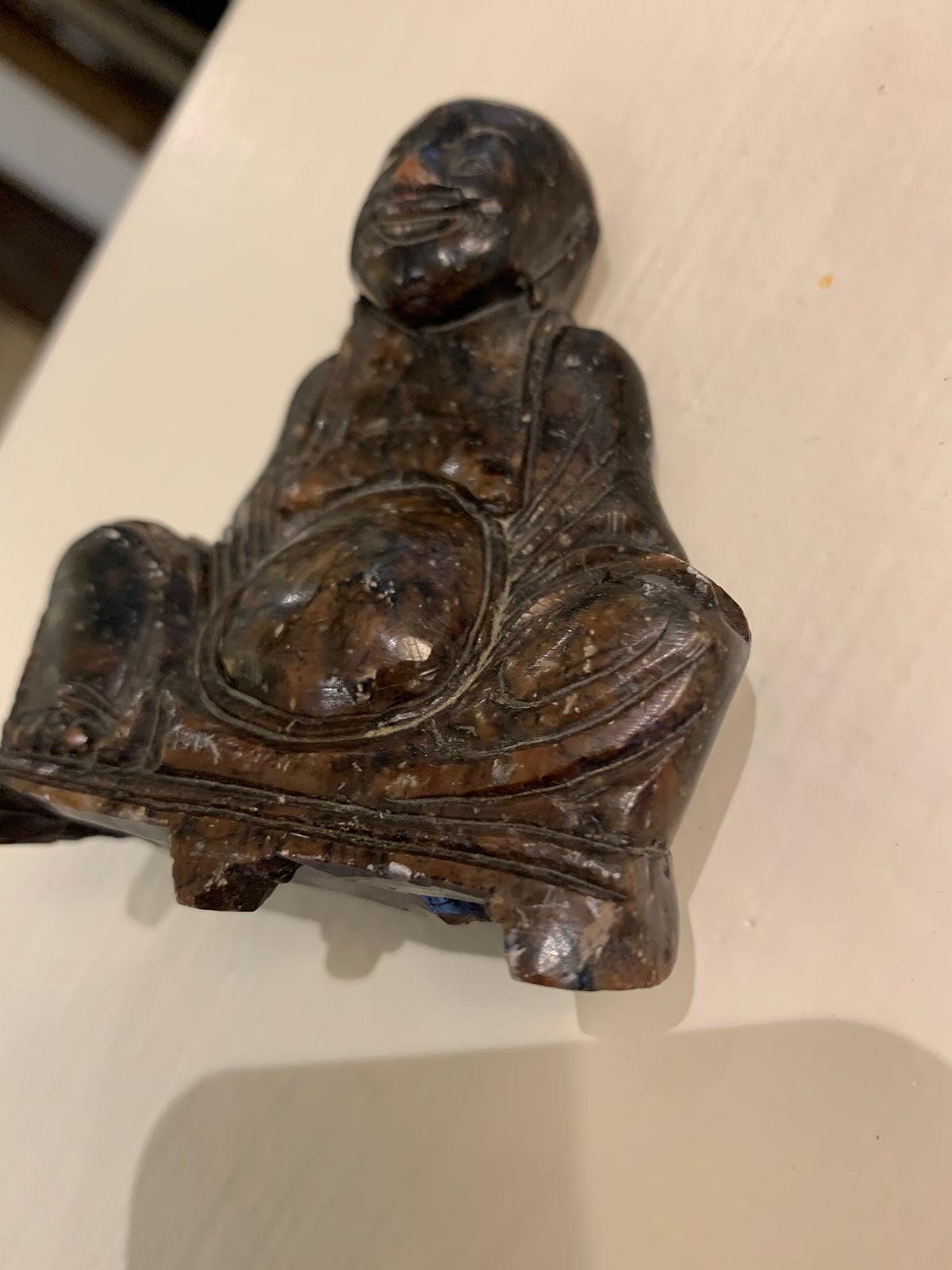 18th-19th Century Carved Stone Buddha For Sale 2