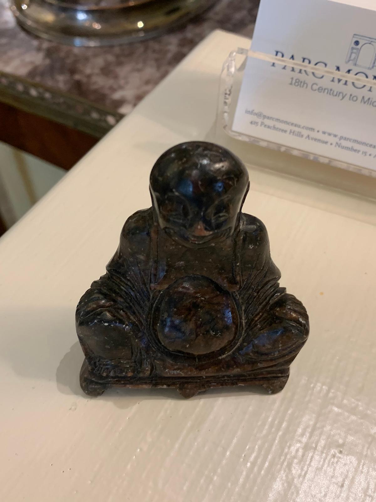 18th-19th Century Carved Stone Buddha For Sale 3