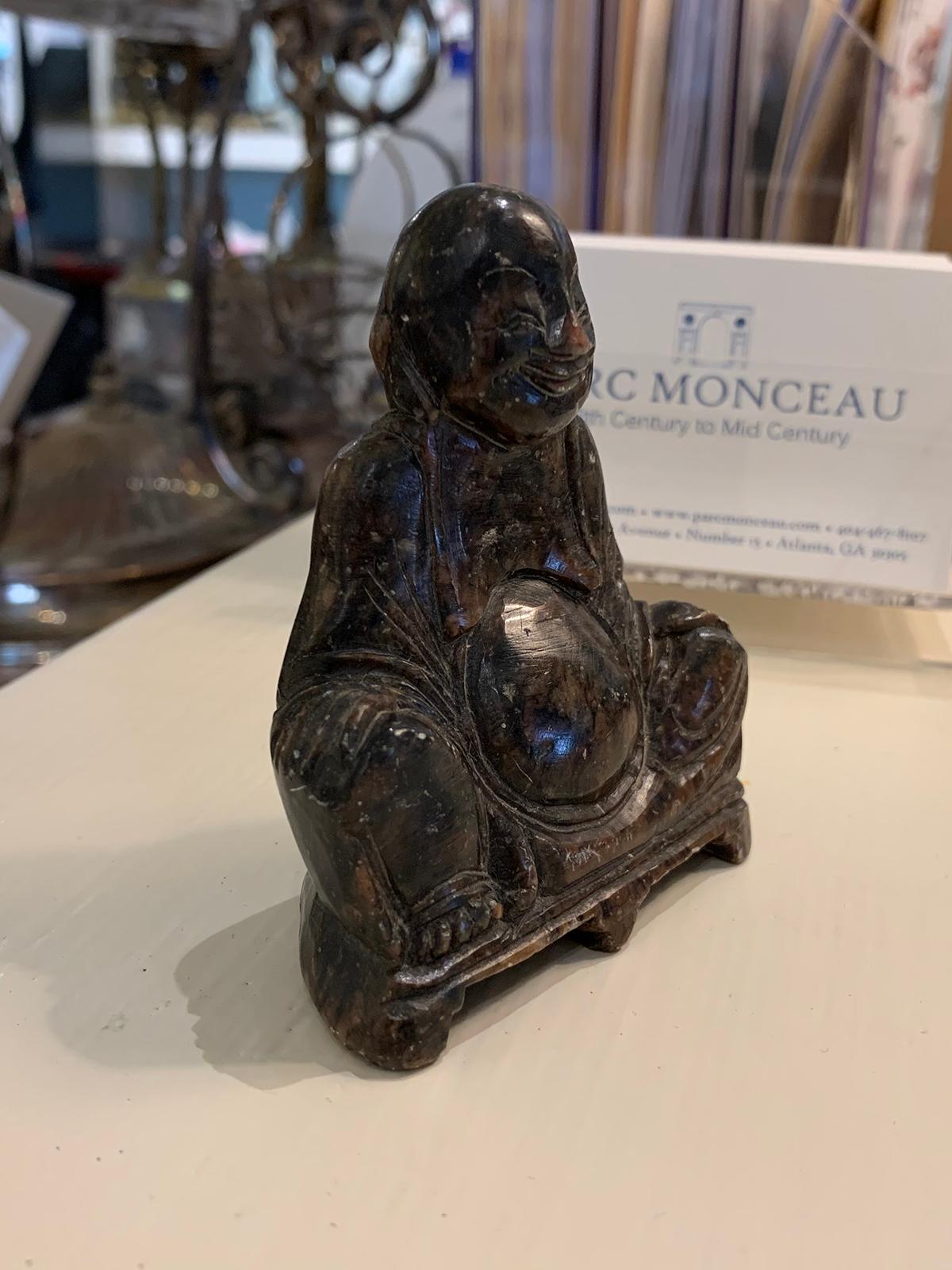 18th-19th Century Carved Stone Buddha For Sale 4
