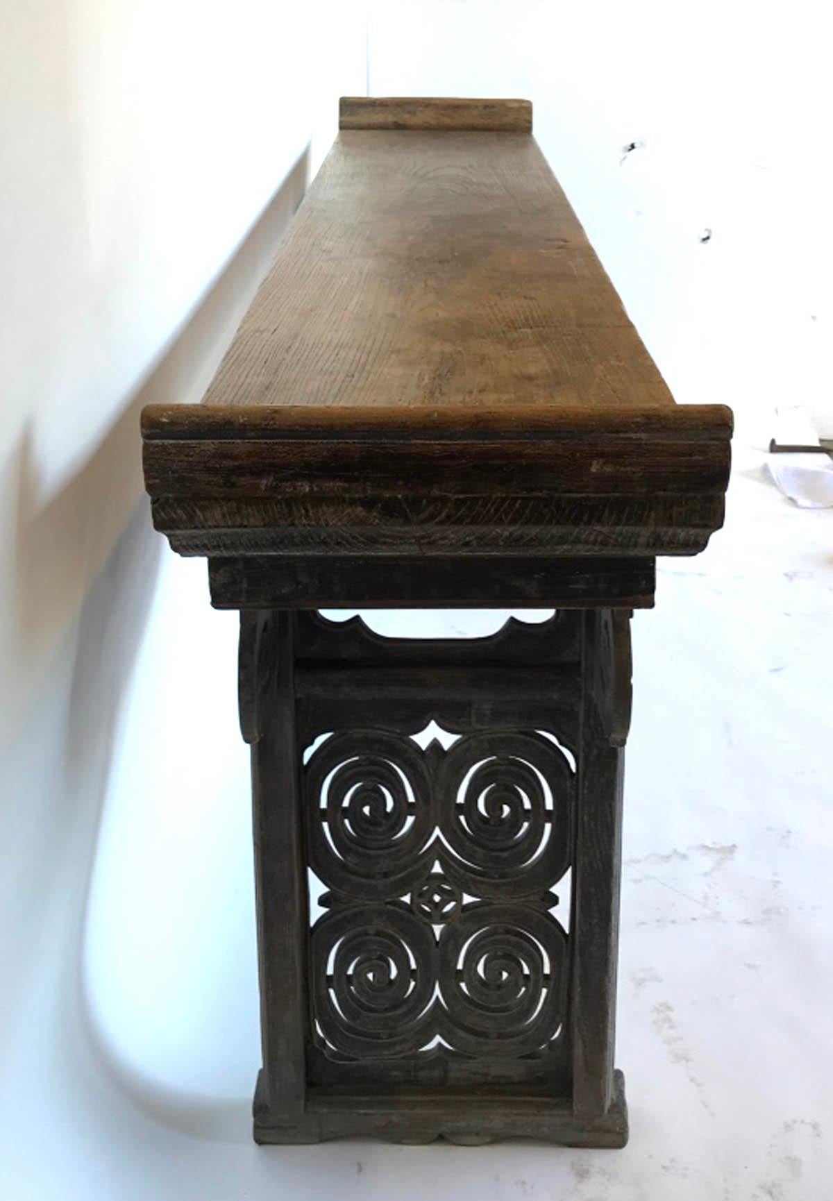 Qing 18th-19th Century Carved Temple Altar Table