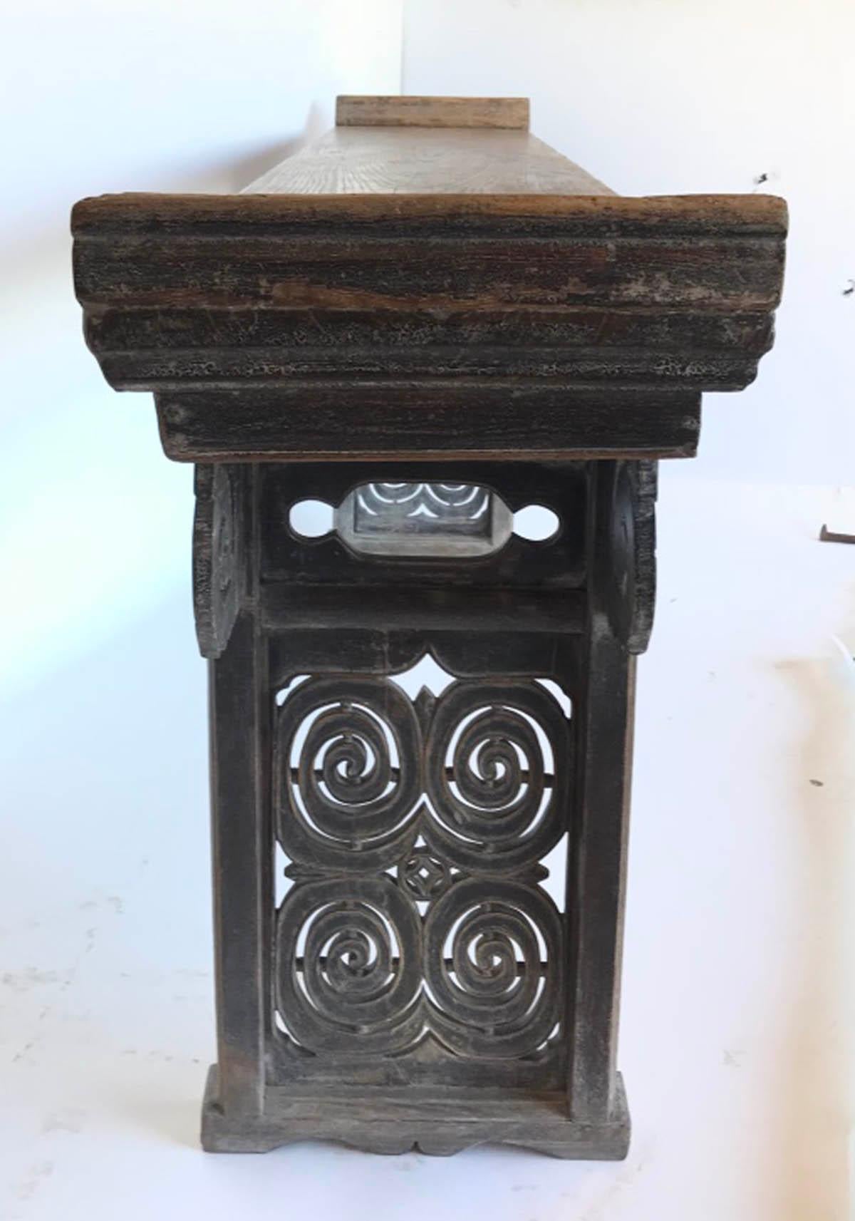 Chinese 18th-19th Century Carved Temple Altar Table
