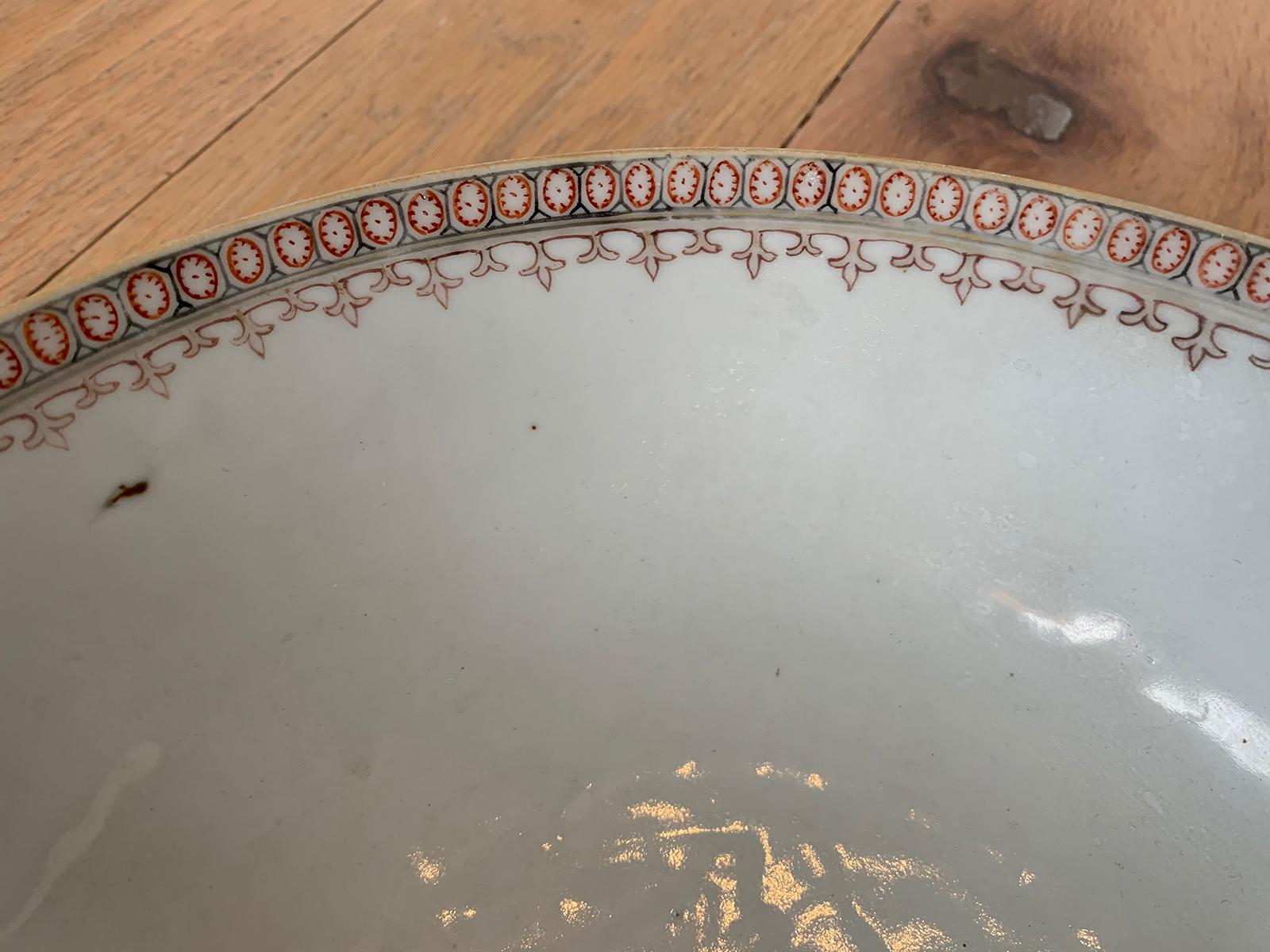 18th-19th Century Chinese Export Porcelain Punch Bowl, Unmarked 6