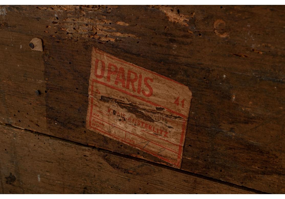 18th/19th Century Country French Chest with Paris Label For Sale 8