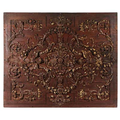 Rococo Painted Panel. For Sale at 1stDibs