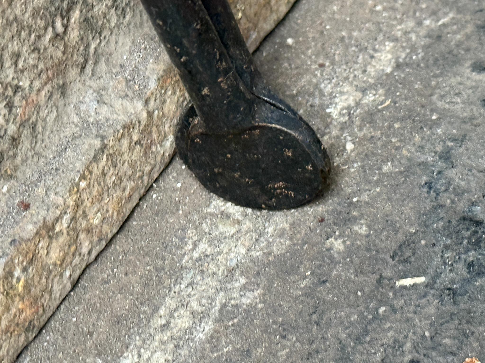 18th-19th Century Dutch Fire Tongs, Louis XV Period For Sale 5
