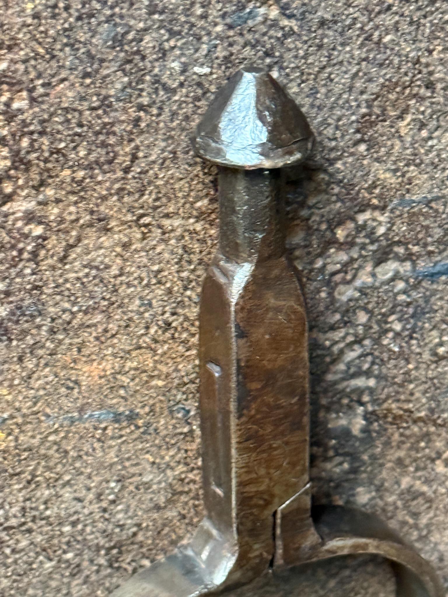 18th-19th Century Dutch Fire Tongs, Louis XV Period For Sale 1