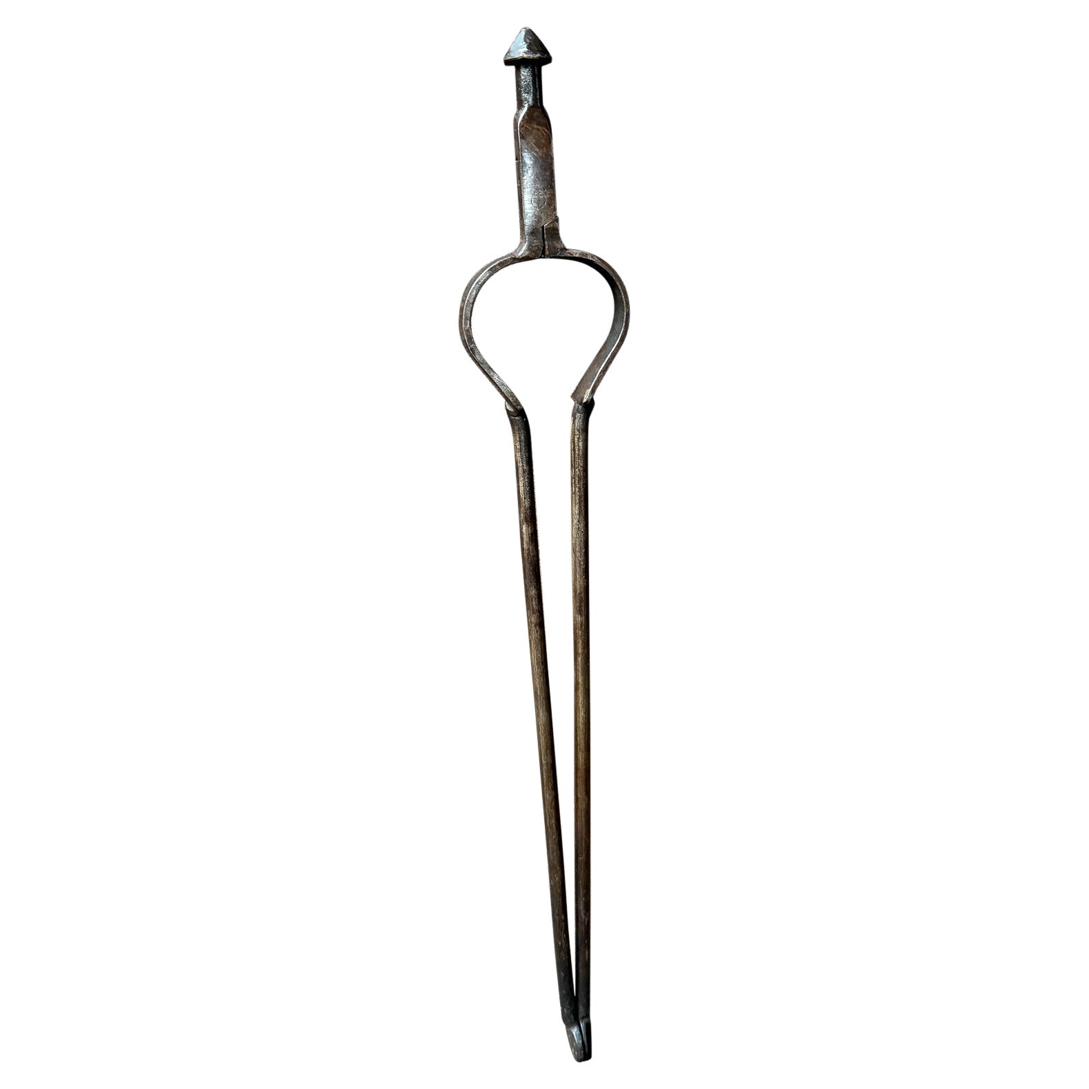 18th-19th Century Dutch Fire Tongs, Louis XV Period For Sale
