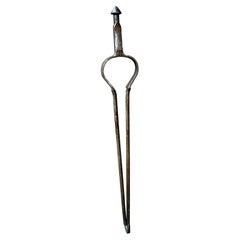 18th-19th Century Dutch Fire Tongs, Louis XV Period