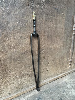 18th-19th Century Dutch Fire Tongs, Neoclassical Period