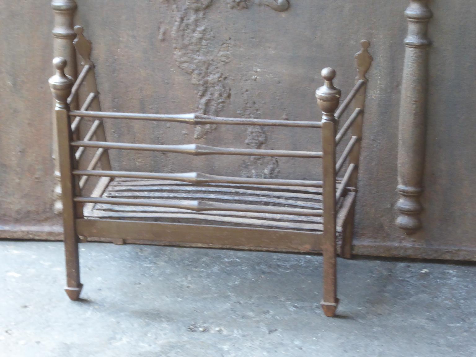 Neoclassical 18th-19th Century Dutch Fireplace Grate or Fire Basket