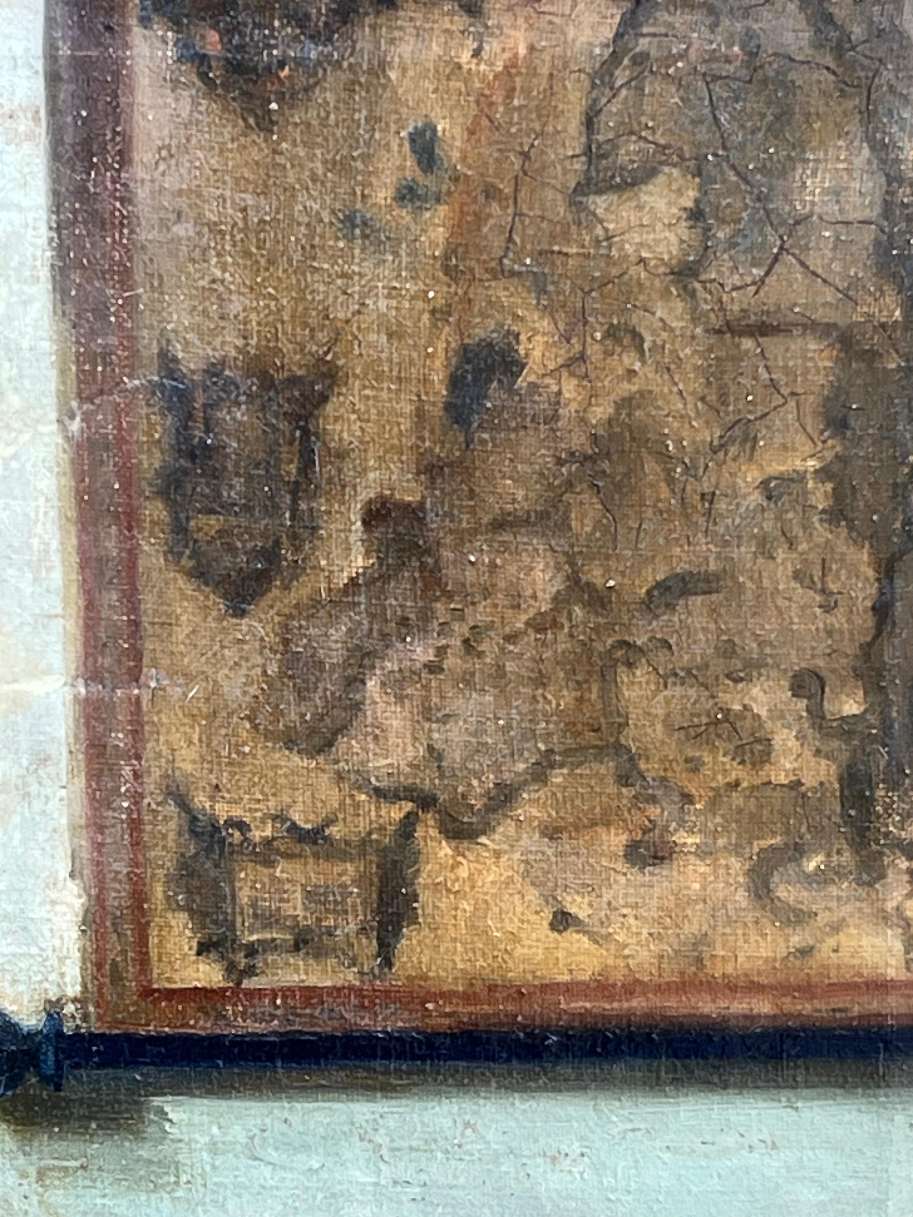 Peinture hollandaise du 18e/19e siècle à l'huile sur toile d'après Johannes Vermeer en vente 1