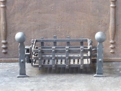 18th-19th Century English Georgian Fireplace Grate or Fire Grate