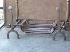 18th-19th Century English Georgian Fireplace Grate or Fire Grate