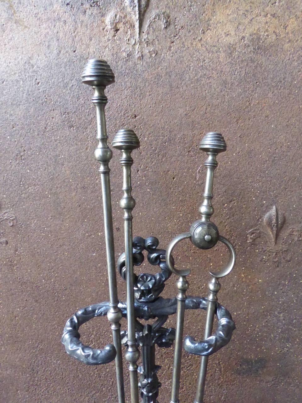 British 18th-19th Century English Georgian Fireplace Tools or Fire Tools