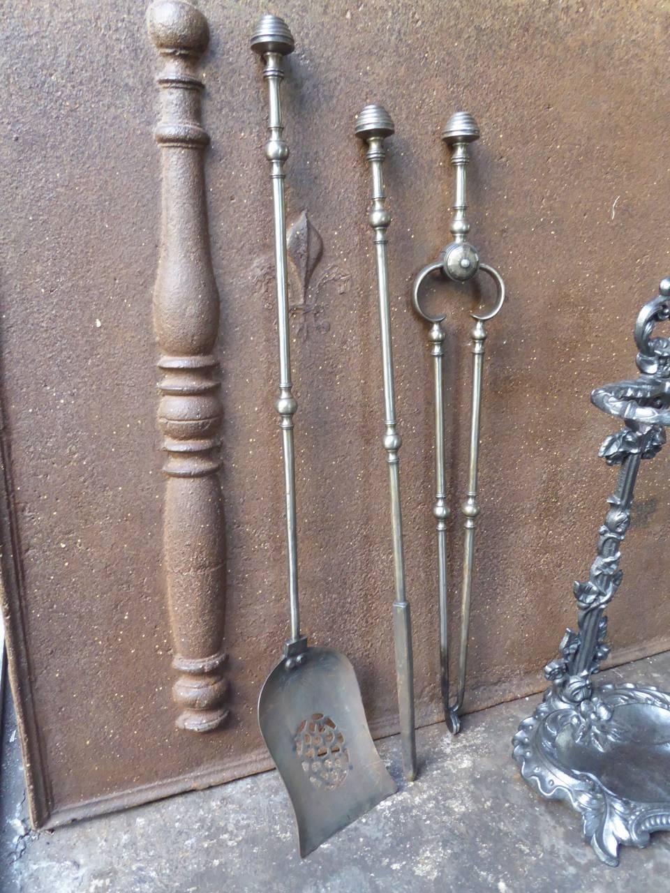 18th-19th Century English Georgian Fireplace Tools or Fire Tools 1