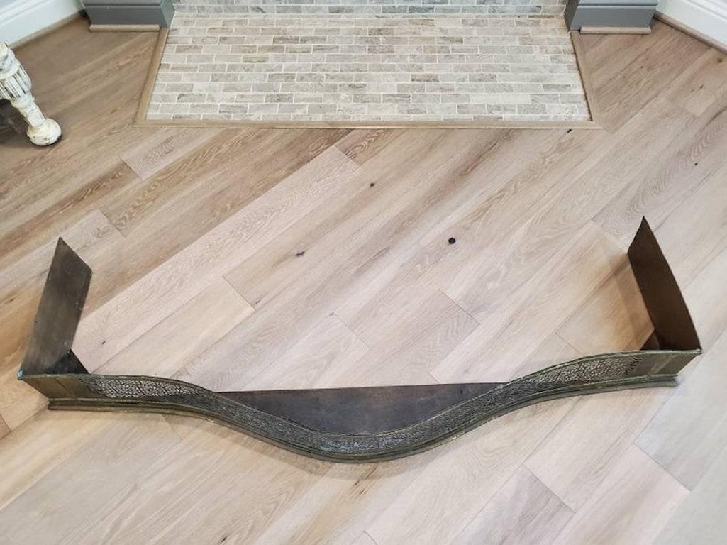 18th/19th Century English Georgian Period Fireplace Fender For Sale 3
