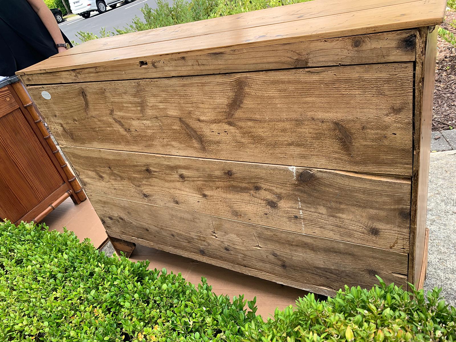 18.-19. Jahrhundert Englisch Scrubbed Pine Dresser Base 12
