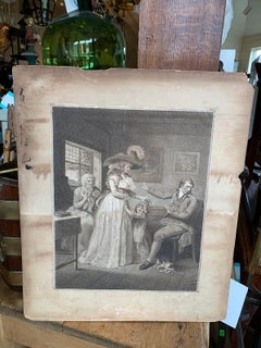 18th-19th Century Engraving of Ladies, Unmarked